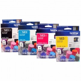 Cartridge Original Brother LC583C LC-583C LC-583 Cyan, Tinta Printer Brother MFC-J2510 MFC-J3520 MFC-J3720