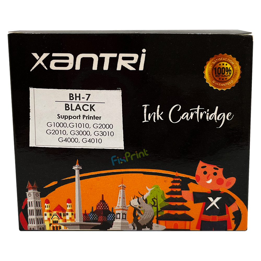 Cartridge Xantri Can BH7 BH7 Black Chip, Cartridge Printer G1000 G1010 G2000 G2010 G3000 G3010 G4000 G4010