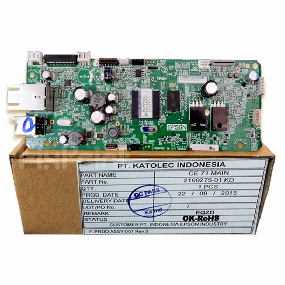 Board Epson L655 New, Mainboard Epson L655, Motherboard Epson L655 Part Number Assy 2169275