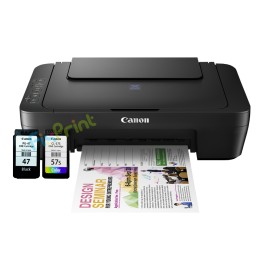 BUNDLING Printer Canon PIXMA E410 New Mesin Garansi Resmi With Original Cartridge