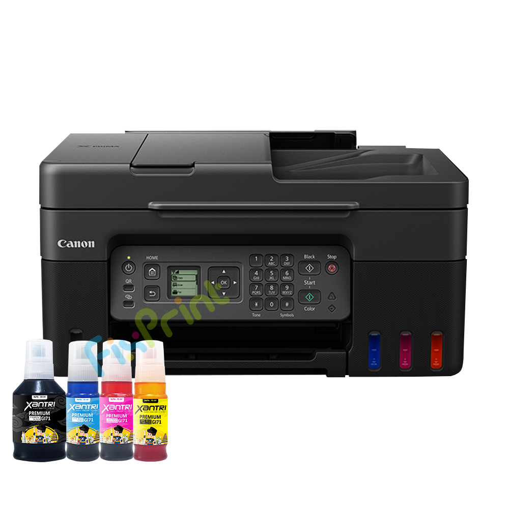 BUNDLING Printer Canon PIXMA InkTank Efficient G4770 (All In One - Wifi - Fax - Lan) New, Printer Canon InkTank G4770 New Plus Tinta Xantri