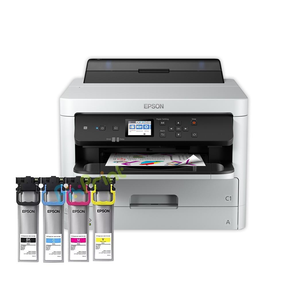 BUNDLING Printer Epson WorkForce Pro WF-C5290 Wi-Fi Duplex With Original Cartridge