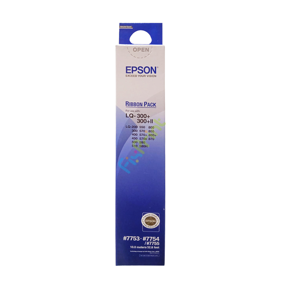 Refill Pita Original Epson LQ300 LQ300+ LQ300+II #7755 Pita Ribbon Pack Printer Dotmatrix LQ-300 LQ-300+ LQ300+II 7755