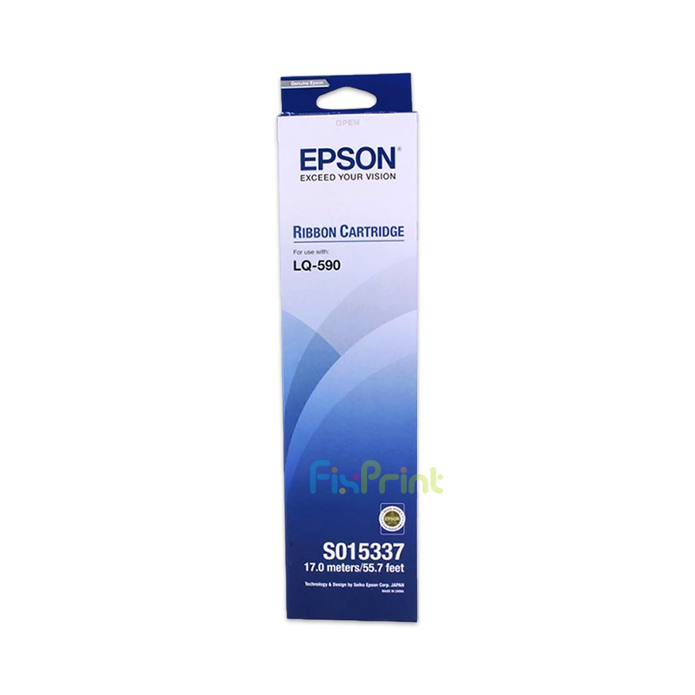 Ribbon Cartridge Original Epson Printer LQ590 LQ 590H LQ-590, Cartridge Pita Printer Dotmatrix #S015589 / S015337