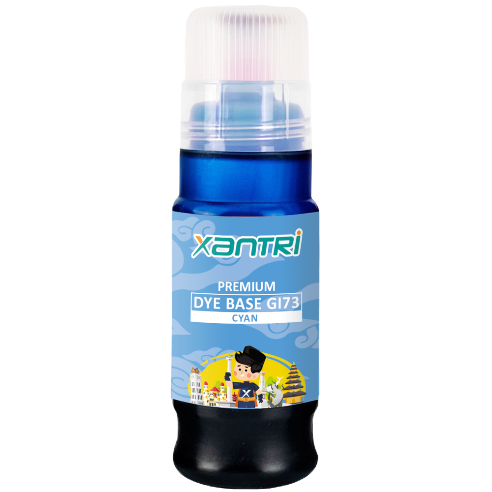 Tinta Xantri GI73 GI73C GI 73 Cyan 70ml, Refill Printer Can Pixma G570 G670 InkTank