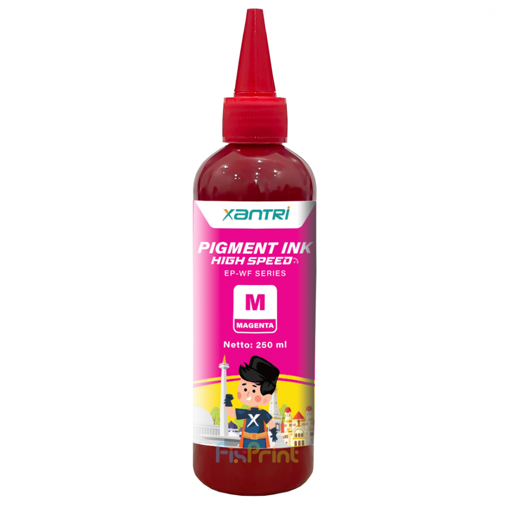 Tinta Xantri Pigment Magenta 250ml High Speed Printer EP Workforce WF-C5390 WF-C5890 WF-C5290 WF-C5790