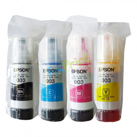 Tinta LOOSEPACK 003 Cyan 65ml (Tanpa Box), Tinta Refill Printer L1110 L3110 L3150 L5190 Original Epson