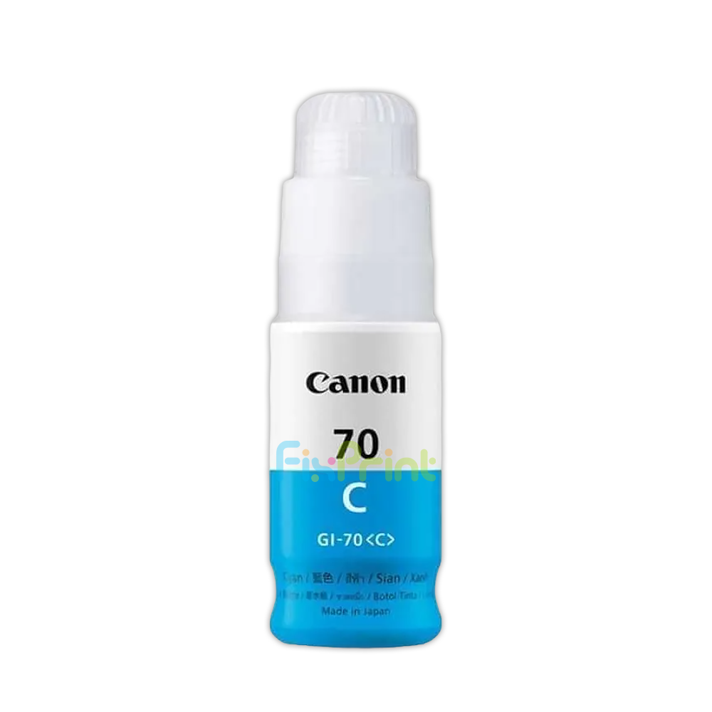 Tinta LOOSEPACK GI-70 GI70 Cyan GI 70 Cyan 70ml (Tanpa Box), Refill Printer PIXMA G5070 G6070 GM2070 GM4070 G7070 Original Canon