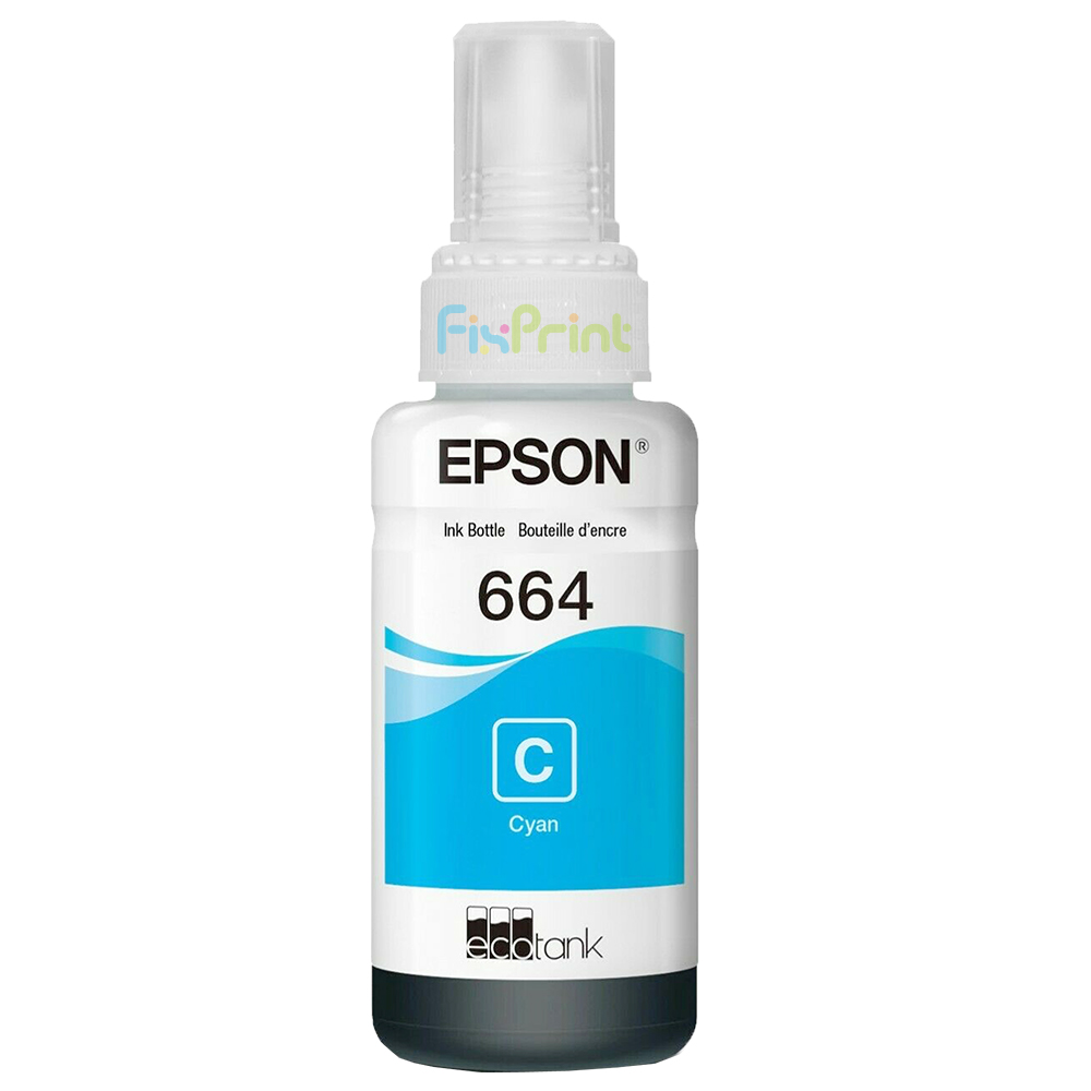 Tinta LOOSEPACK 664 t6642 Cyan 70ml (Tanpa Box), Tinta Refill Printer L380 L650 L460 L465 L480 L485 L605 L405 L455 L385 L805 L110 L210 L350 L800 L1300 L1800 L365 L310 L360 L220 L565 L120 L355 L550 L555 L100 L200 Original Epson