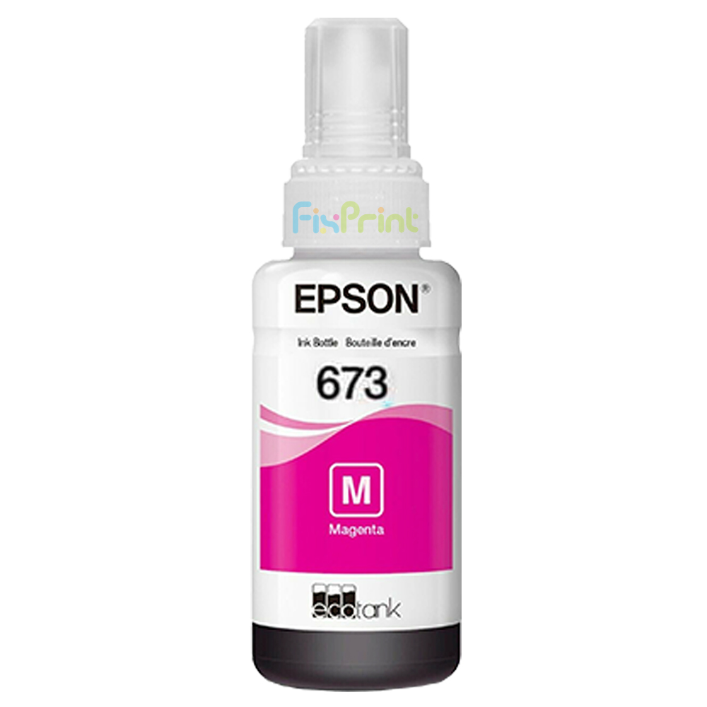 Tinta LOOSEPACK 673 t6733 Magenta 70ml (Tanpa Box), Tinta Refill Printer L800 L805 L810 L850 L1800 Original Epson