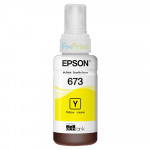 Tinta LOOSEPACK 673 t6734 Yellow 70ml (Tanpa Box), Tinta Refill Printer L800 L805 L810 L850 L1800 Original Epson