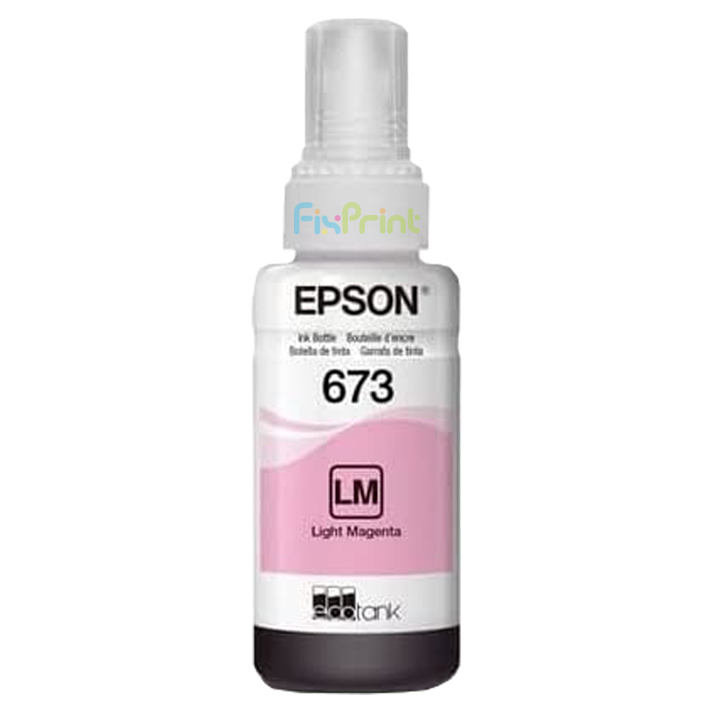 Tinta LOOSEPACK 673 t6736 Light Magenta 70ml (Tanpa Box), Tinta Refill Printer L800 L805 L810 L850 L1800 Original Epson