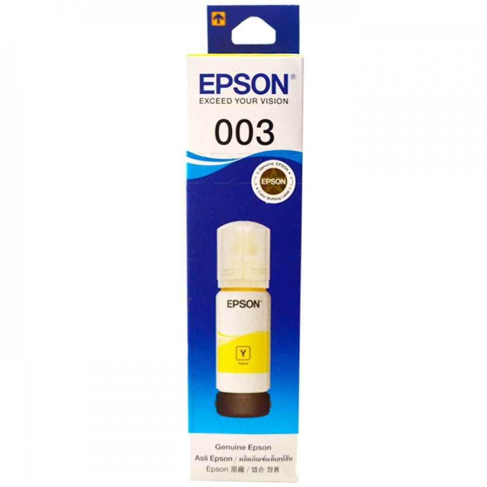 Tinta Refill Epson Original Ori 003 Yellow 65ml, Tinta Refill Printer Epson L1110 L3110 L3150 L5190