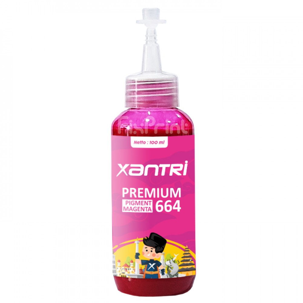 Tinta Xantri Pigment 664 Magenta 100ml Printer EP L110 L210 L121 L350 L1300 L365 L310 L360 L220 L565 L120 L355 L550 L555 L1455