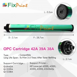 OPC Drum Toner Cartridge HPC Q5942A 42A Q1339A 39A Q1338A 38A, Printer HPC Laserjet 4200 4300 4250 4350 4345mfp